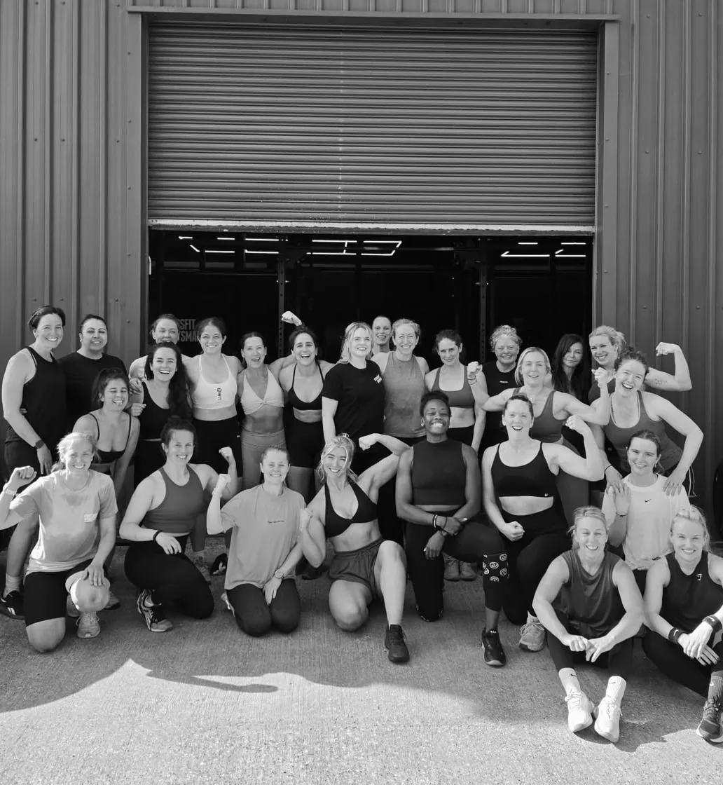 The women of Huntsman outside the gym after The Mission