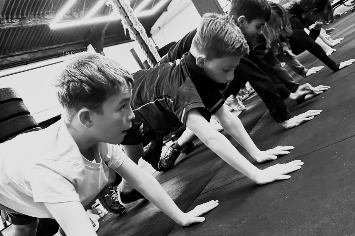 Kids training at The Academy